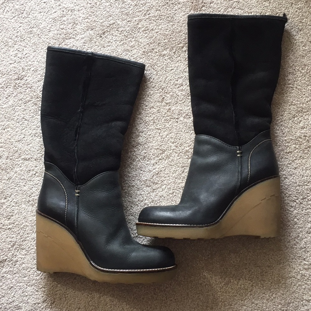 Alberto Fermani Handmade Shearling boots 8 1/2.